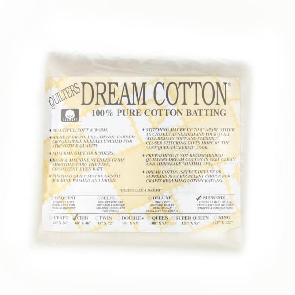 Quilters Dream Supreme Natural Vlies (Twin Size), schweres Baumwollvlies (93X72 Inch abgepackt)