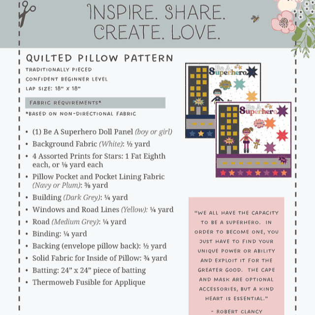 Papier-Schnittmuster "Super Reader Pillow" (englisch)
