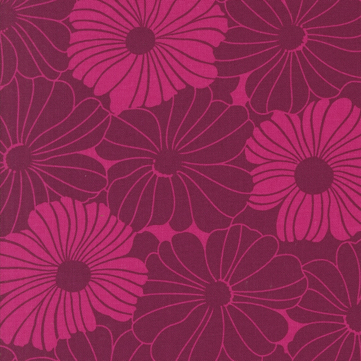 Moda Fabrics - V and Co. - Color Crush - Bloom Florals in Magenta