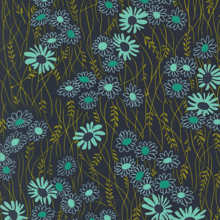 Moda Fabrics - V and Co. - Color Crush - Minge Florals in Indigo