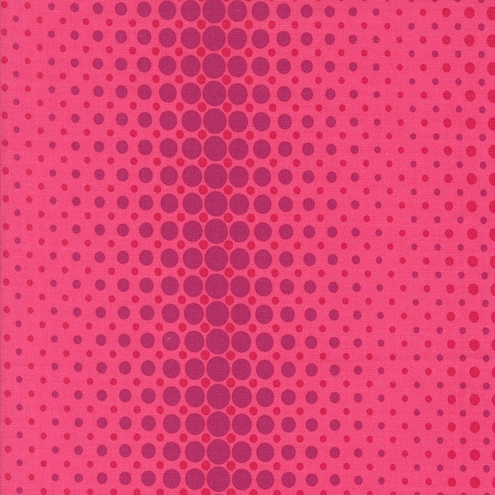 Moda Fabrics - V and Co. - Color Crush - Vibes Dots and Stripes in Popsicle Pink