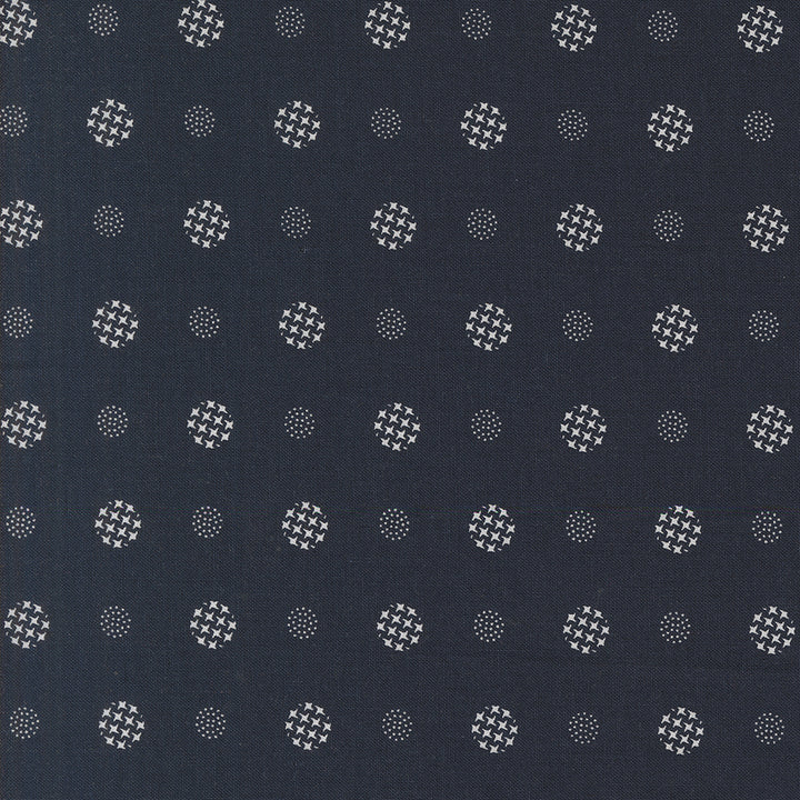 Moda Fabrics - V and Co. - Color Crush - Mod Dot Dots in Indigo