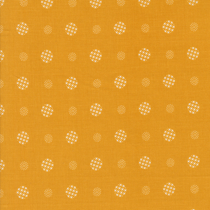Moda Fabrics - V and Co. - Color Crush - Mod Dot Dots in Honey