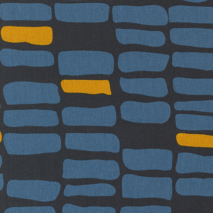 Moda Fabrics - Zen Chic - Urban Whisper Mochi Linen - Brick in Navy