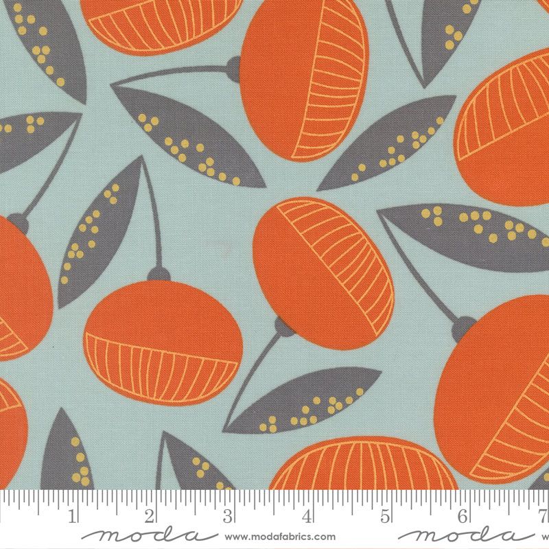 Moda Fabrics - Zen Chic - Balisong - Fruitique Large Floral in Seaglass
