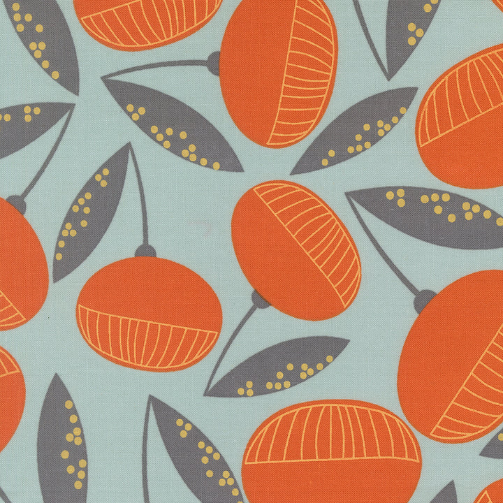 Moda Fabrics - Zen Chic - Balisong - Fruitique Large Floral in Seaglass