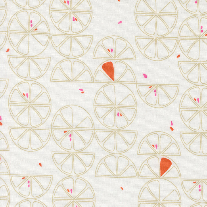 Moda Fabrics - Zen Chic - Balisong - Lemon Slice Novelty in Coconut
