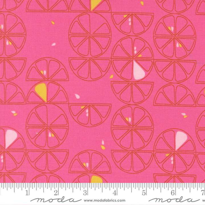 Moda Fabrics - Zen Chic - Balisong - Lemon Slice Novelty in Hibiscus