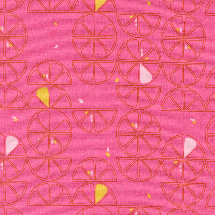 Moda Fabrics - Zen Chic - Balisong - Lemon Slice Novelty in Hibiscus