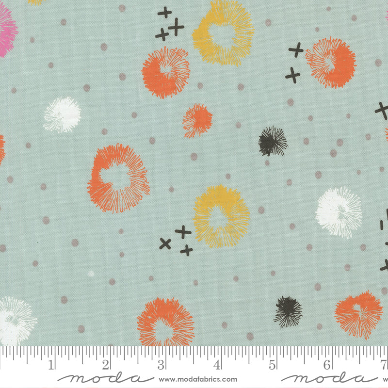 Moda Fabrics - Zen Chic - Balisong - Blossom Blenders in Seaglass
