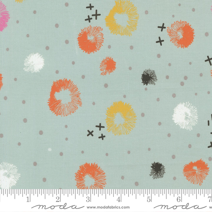 Moda Fabrics - Zen Chic - Balisong - Blossom Blenders in Seaglass