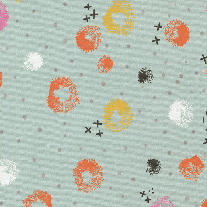 Moda Fabrics - Zen Chic - Balisong - Blossom Blenders in Seaglass