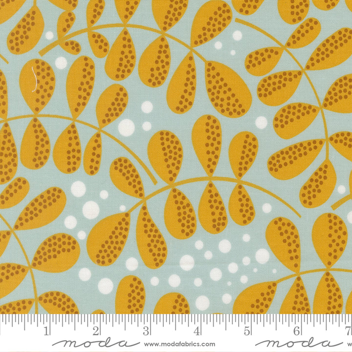 Moda Fabrics - Zen Chic - Balisong - Fern Fiesta Florals in Seaglass