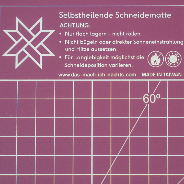 Schneidematte A1 - Das mach ich nachts - Pflaume &amp; Eukalyptus
