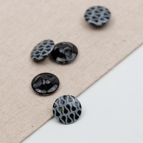 FRATELLI BONFANTI - Knopf 17,8mm in Schwarz