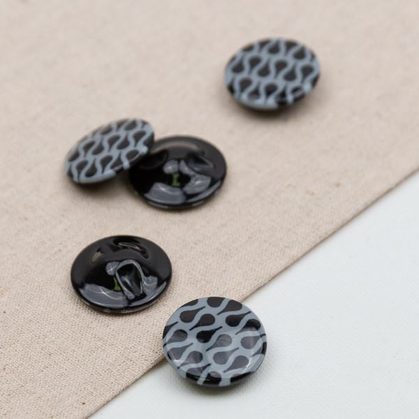 FRATELLI BONFANTI - Knopf 22,9 mm in Schwarz