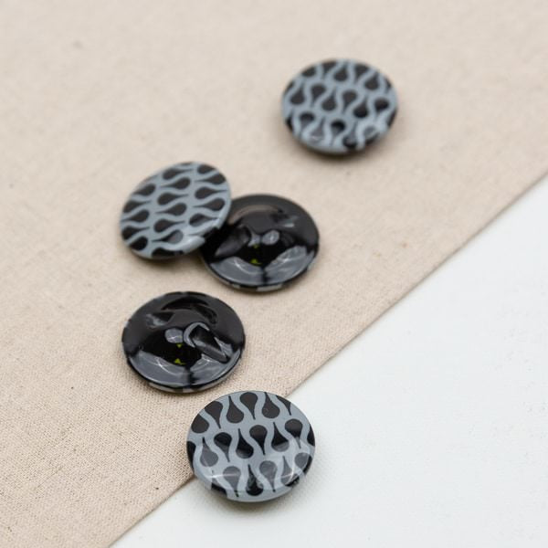 FRATELLI BONFANTI - Knopf 27,9 mm in Schwarz