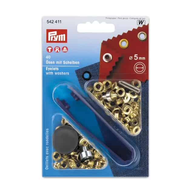 Prym Ösen und Scheiben - Gold - 5 mm