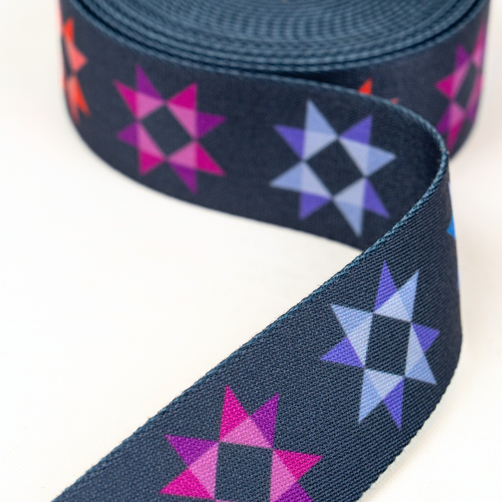 Gurtband -Das mach ich nachts Eigenproduktion - 38mm - 3 Designs je 3 Meter