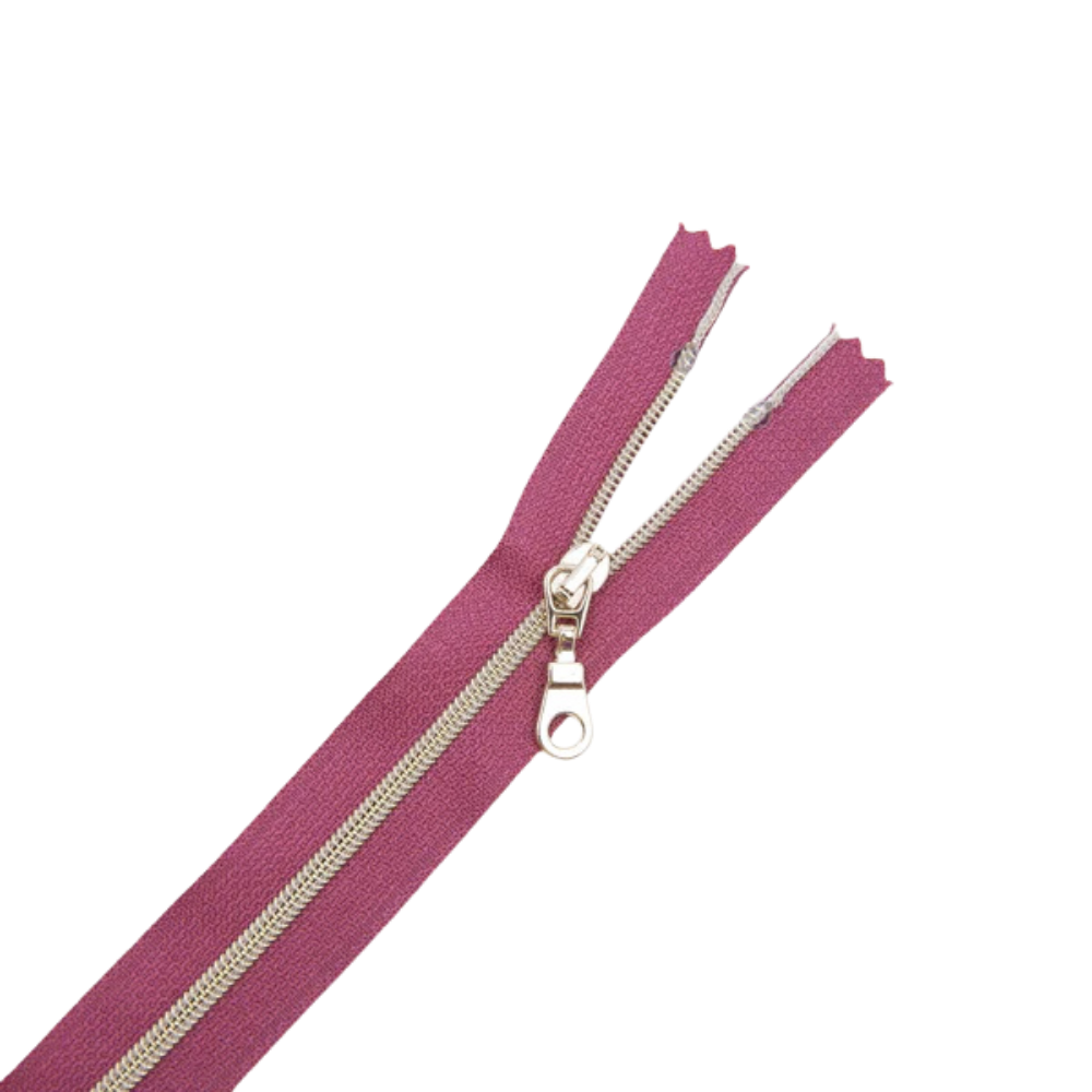 Premium Reißverschluss - 50cm - schmal in Plum Perserve