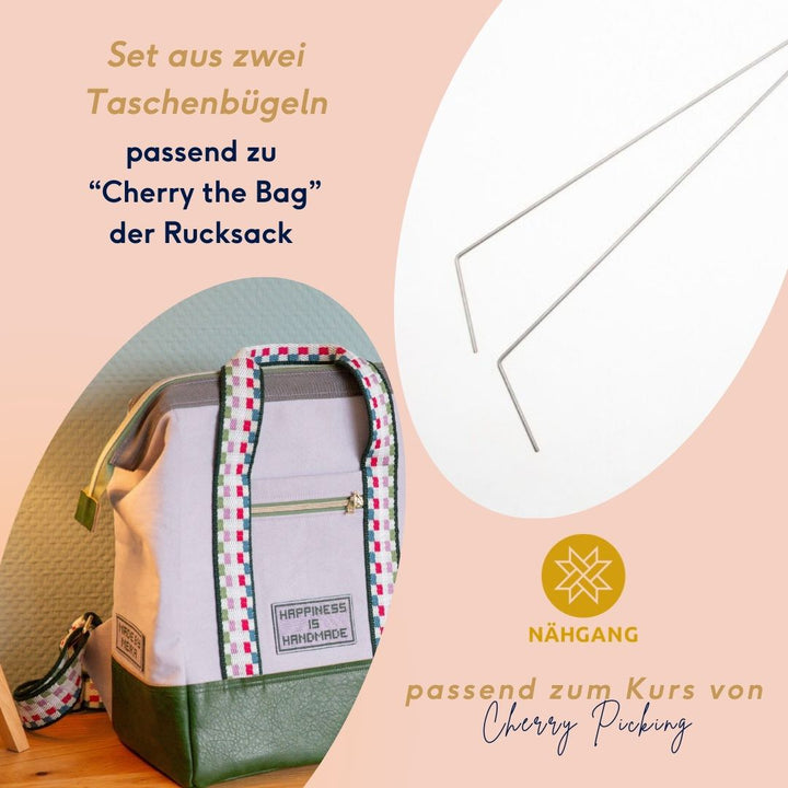 Cherry the Backpack - Taschenbügel 2er-Set für den Rucksack
