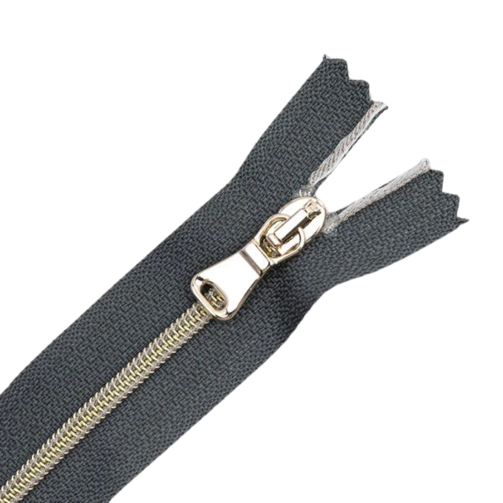 Premium Reißverschluss - 50cm - schmal in Smoke