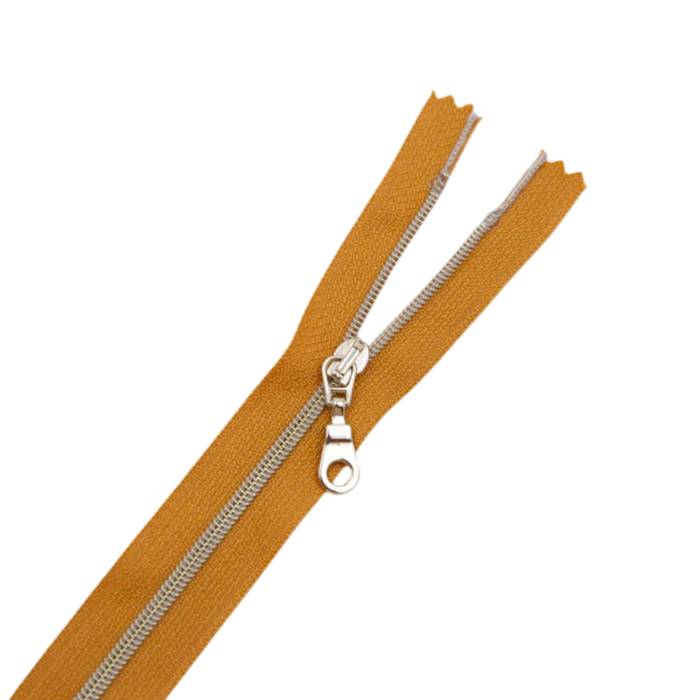 Premium Reißverschluss - 50cm - schmal in Honey