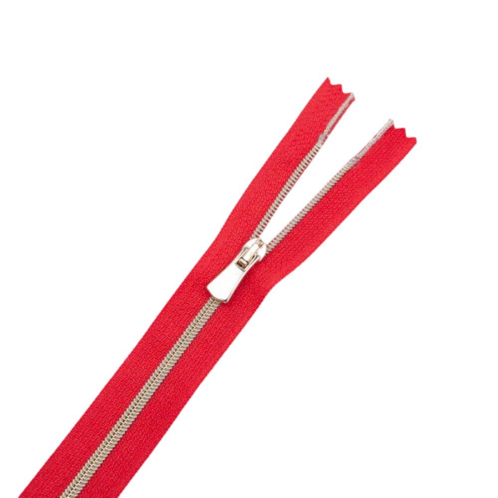 Premium Reißverschluss - 50cm - schmal in Undeniably Red