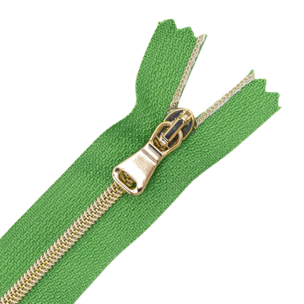 Premium Reißverschluss - 50cm - schmal in Matcha