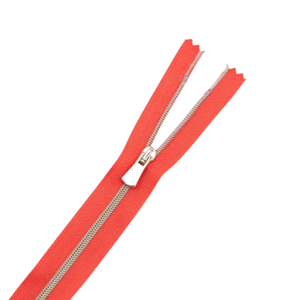 Premium Reißverschluss - 50cm - schmal in Hibiscus