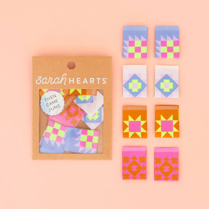 Webetiketten von Sarah Hearts: Then Came June Quilt Block Woven
