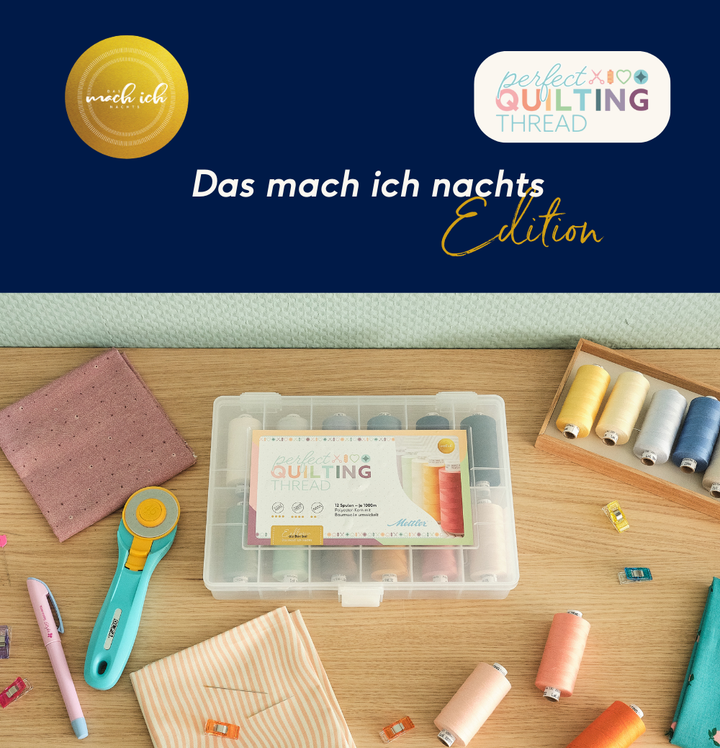 Allrounder Box - Mettler Perfect Quilting Thread - Set mit 12 Spulen je 1000 Meter