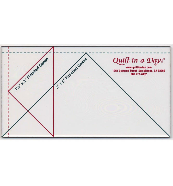 Small Flying Geese Ruler 3-1/2 Inch x 6 1/2 Inch