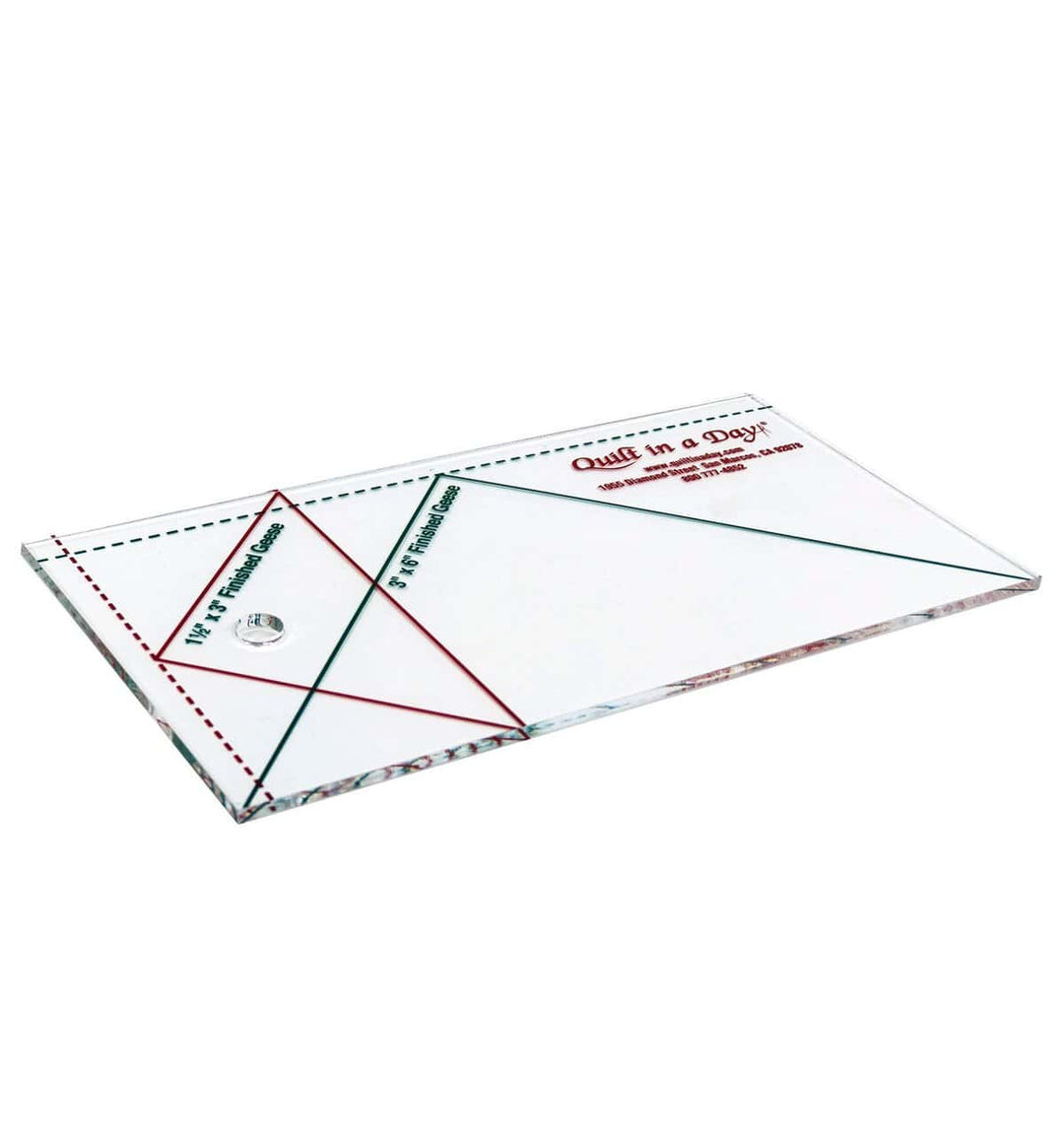 Small Flying Geese Ruler 3-1/2 Inch x 6 1/2 Inch