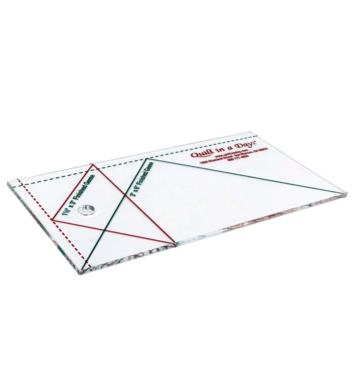 Small Flying Geese Ruler 3-1/2 Inch x 6 1/2 Inch