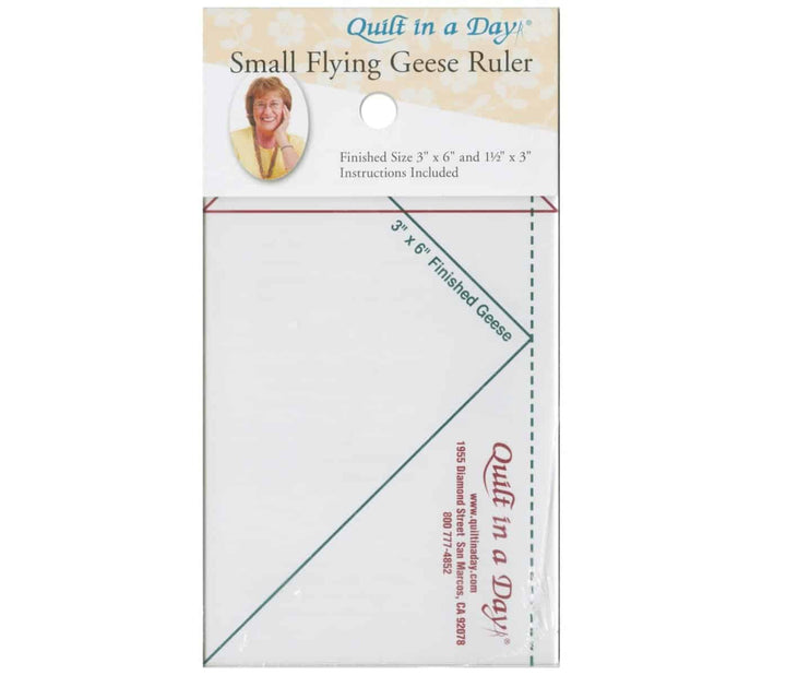 Small Flying Geese Ruler 3-1/2 Inch x 6 1/2 Inch