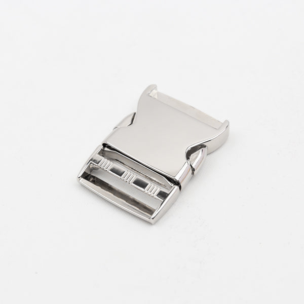 Steckschnalle Nickel für Gurtbänder bis zu 40mm/1 1/2"