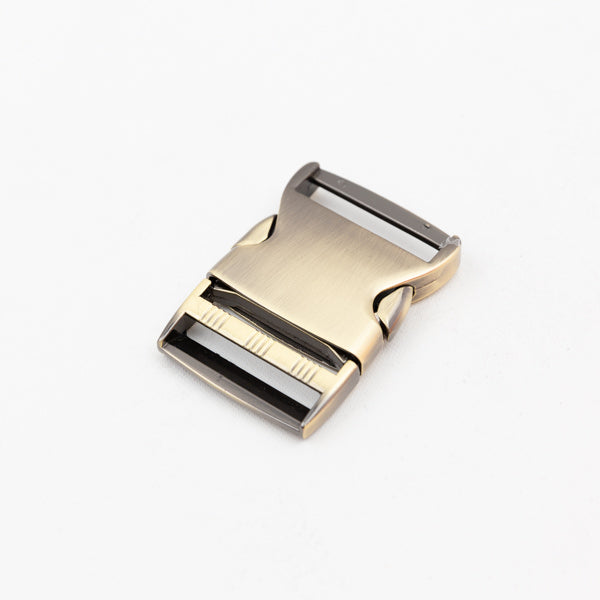 Steckschnalle Antique Brass für Gurtbänder bis zu 40mm