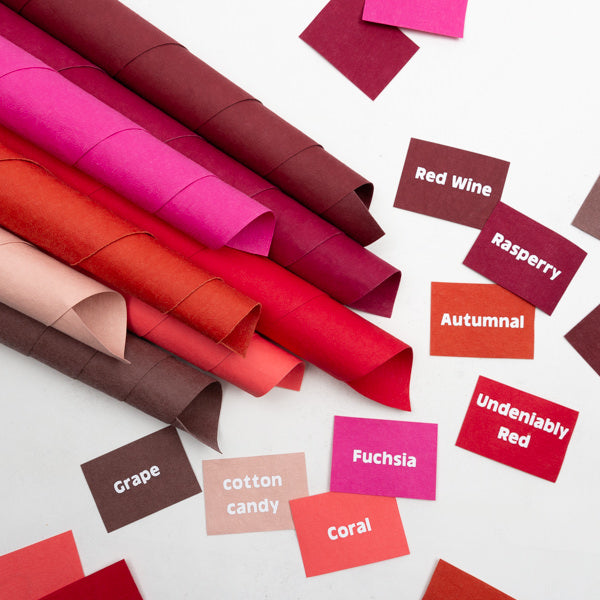 Lederpapier Undeniably Red (36x96cm)