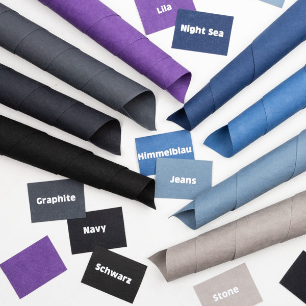 Lederpapier Navyblau (36x96cm)