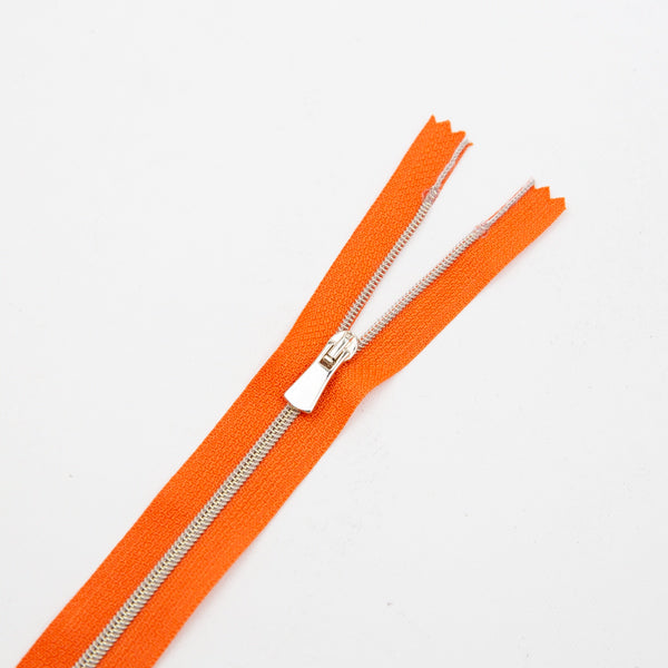 Premium Reißverschluss -50cm - schmal in Burnt Orange