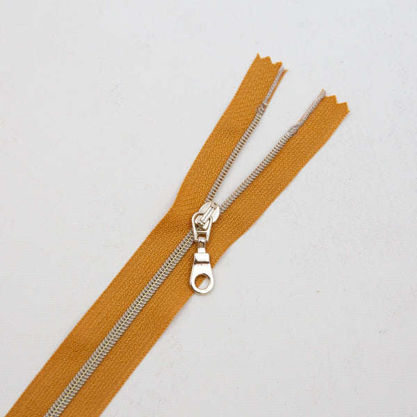 Premium Reißverschluss - 50cm - schmal in Honey