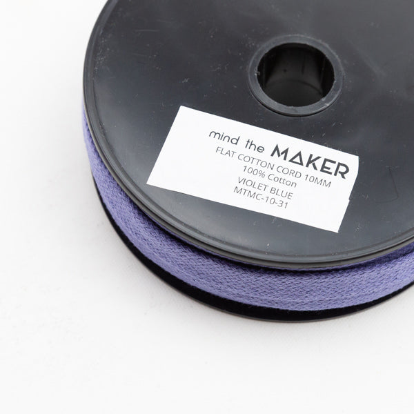 Flachkordel Mind the Maker in Violet Blue