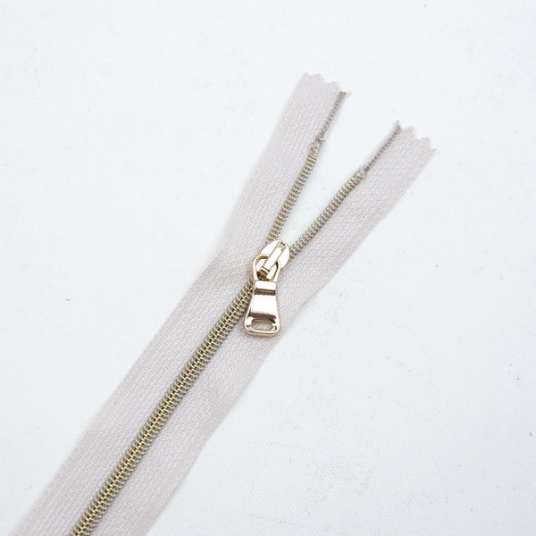 Premium Reißverschluss -50cm - schmal in Creme de la Creme