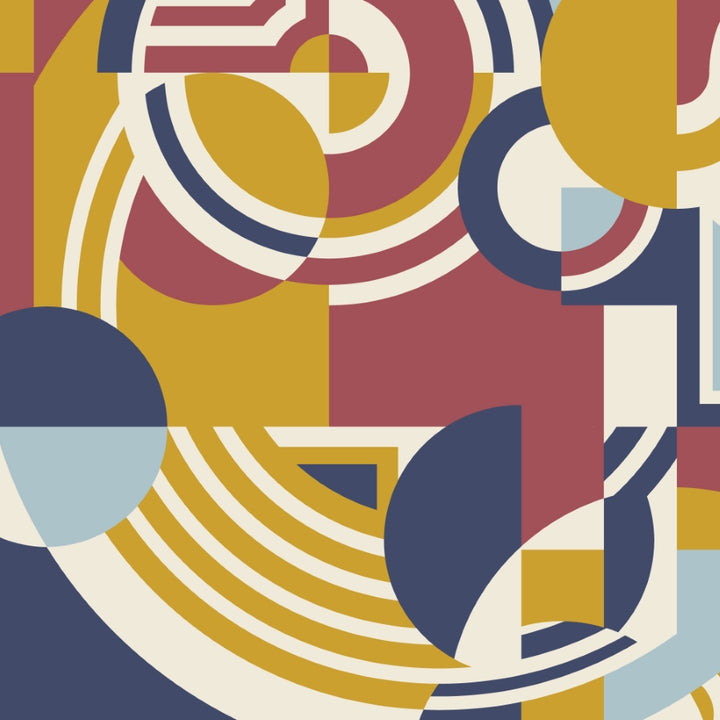Cloud9 - Frank Lloyd Wright - American Bold - Hoffmann in Red/Navy