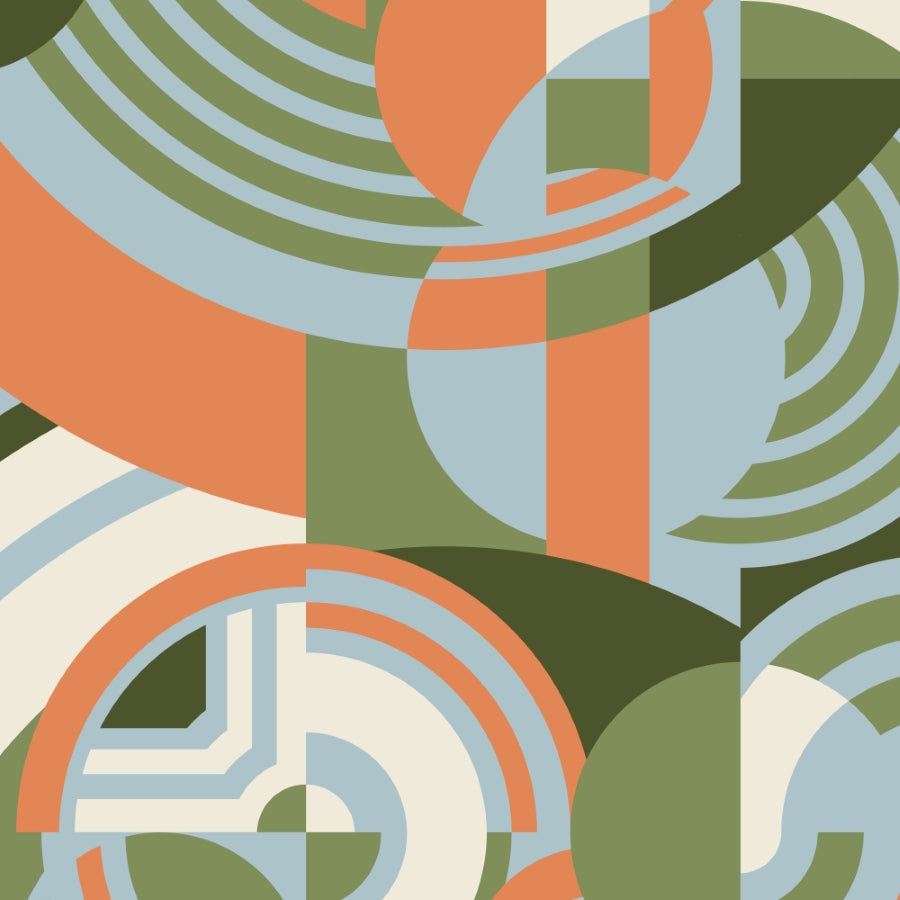 Cloud9 - Frank Lloyd Wright - American Bold - Hoffmann in Orange/Green