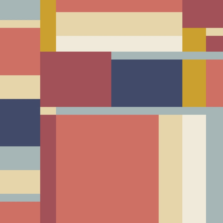 Cloud9 - Frank Lloyd Wright - American Bold - Oak Park in Red/Navy