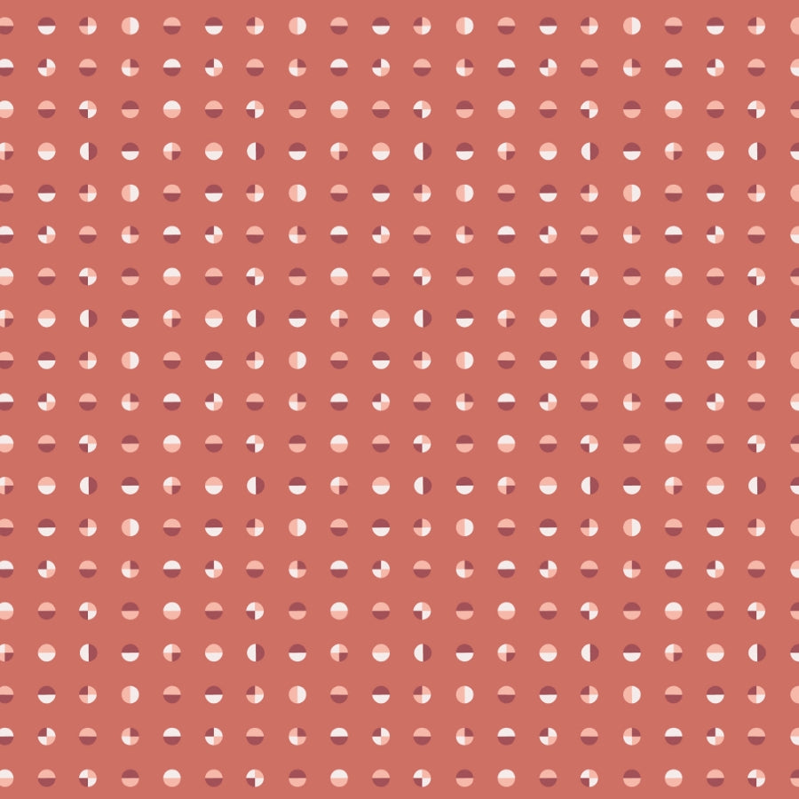 Cloud9 - Frank Lloyd Wright - American Bold - Circular in Raspberry