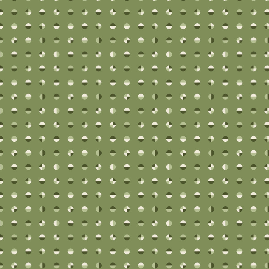 Cloud9 - Frank Lloyd Wright - American Bold - Circular in Green Olive