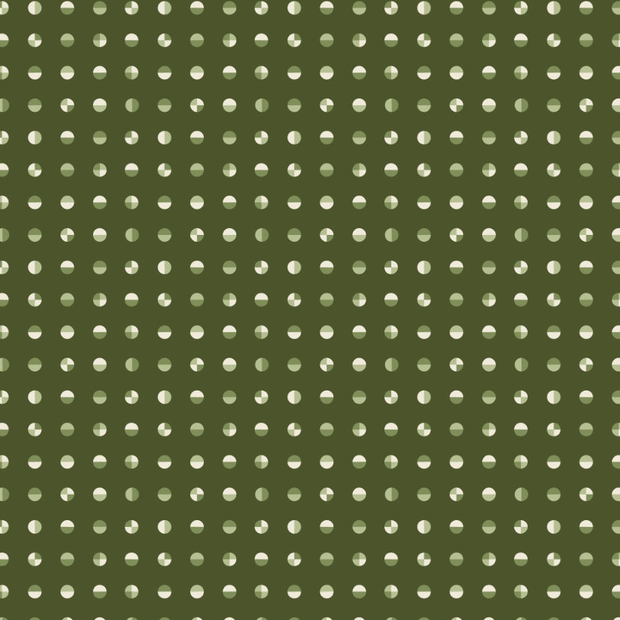 Cloud9 - Frank Lloyd Wright - American Bold - Circular in Quite Green